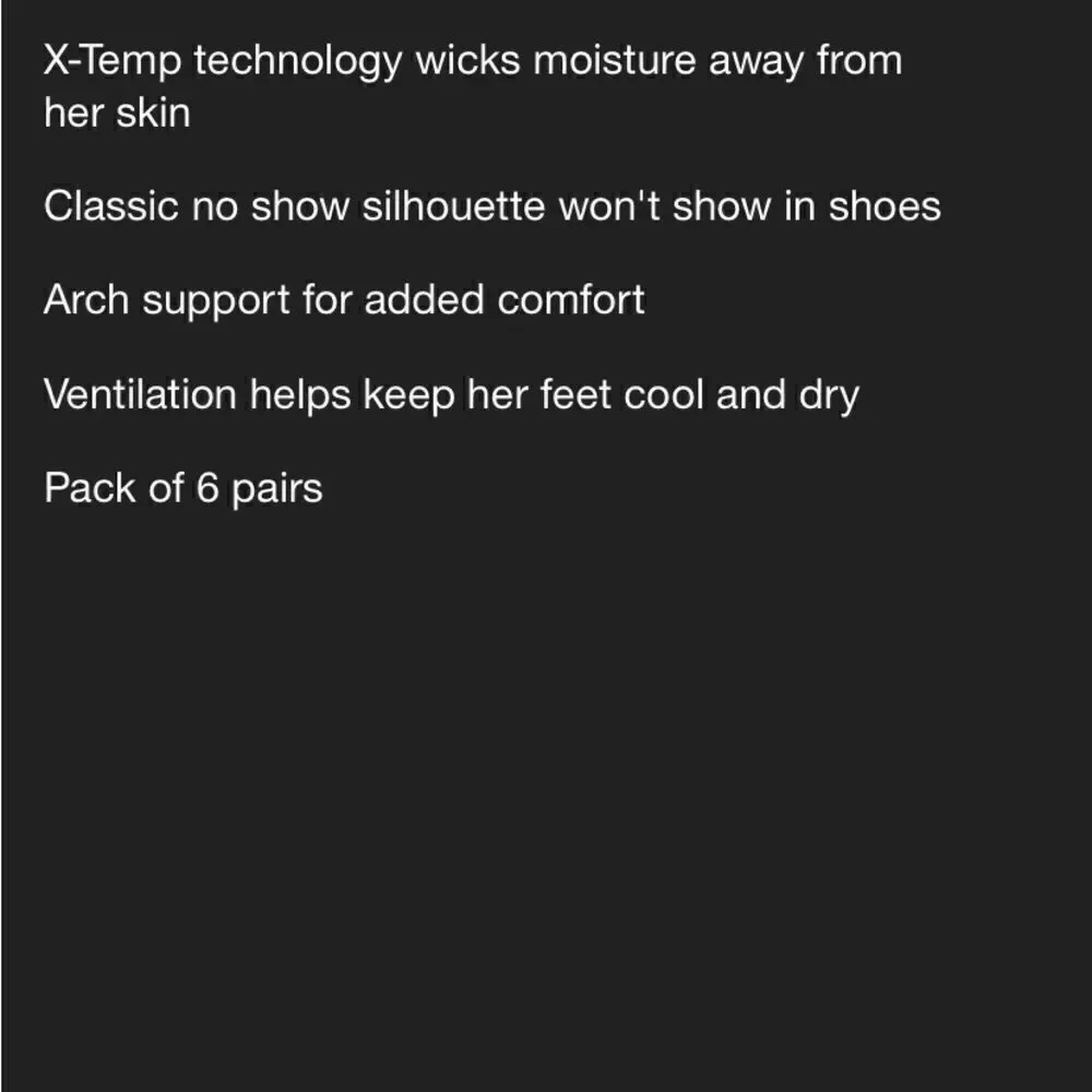 Hanes Premium Performance No Show Socks